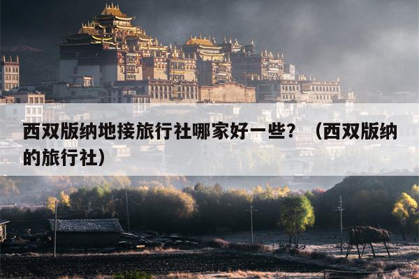 西双版纳地接旅行社哪家好一些？（西双版纳的旅行社）
