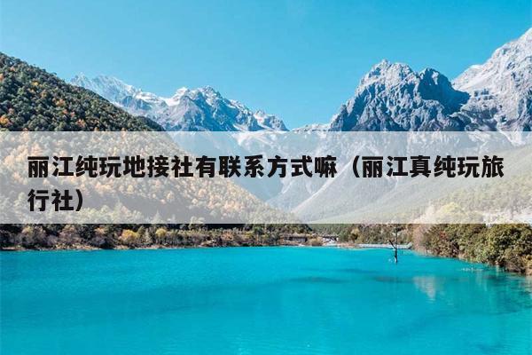 丽江纯玩地接社有联系方式嘛（丽江真纯玩旅行社）
