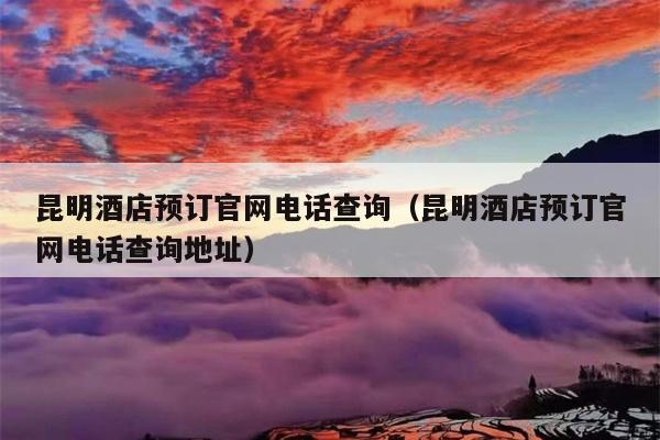 昆明酒店预订官网电话查询（昆明酒店预订官网电话查询地址）