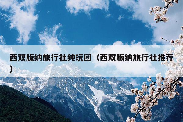 西双版纳旅行社纯玩团（西双版纳旅行社推荐）