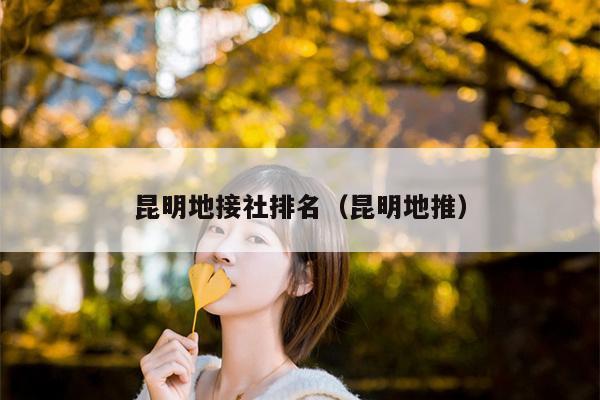 昆明地接社排名（昆明地推）