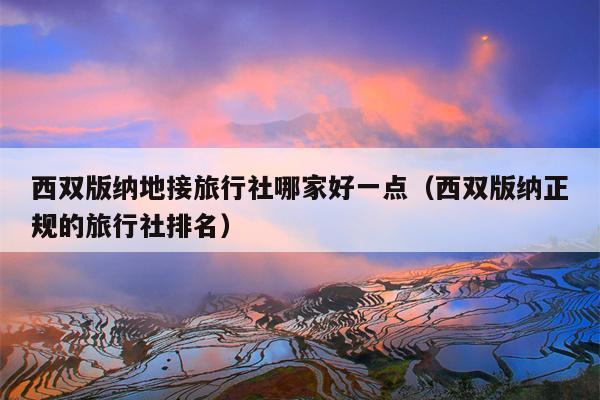 西双版纳地接旅行社哪家好一点（西双版纳正规的旅行社排名）