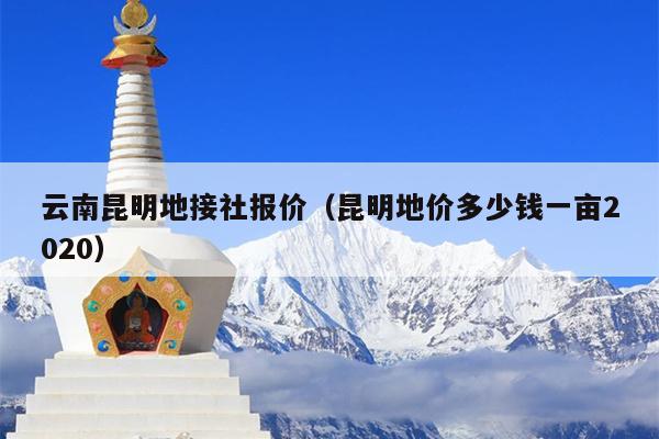 云南昆明地接社报价（昆明地价多少钱一亩2020）