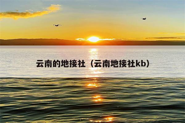 云南的地接社（云南地接社kb）