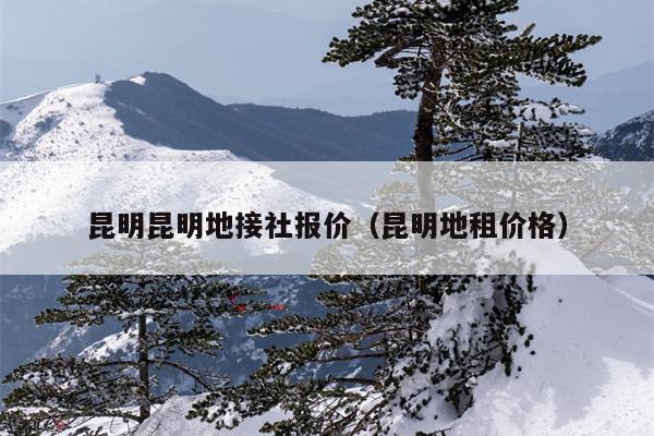 昆明昆明地接社报价（昆明地租价格）