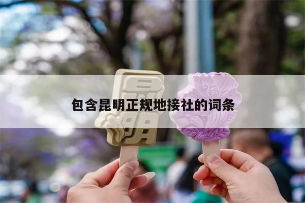 包含昆明正规地接社的词条