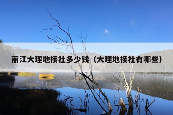 丽江大理地接社多少钱（大理地接社有哪些）