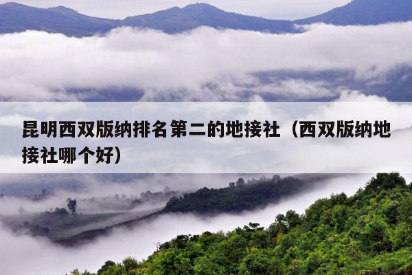 昆明西双版纳排名第二的地接社（西双版纳地接社哪个好）