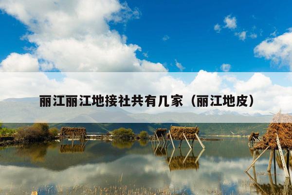 丽江丽江地接社共有几家（丽江地皮）