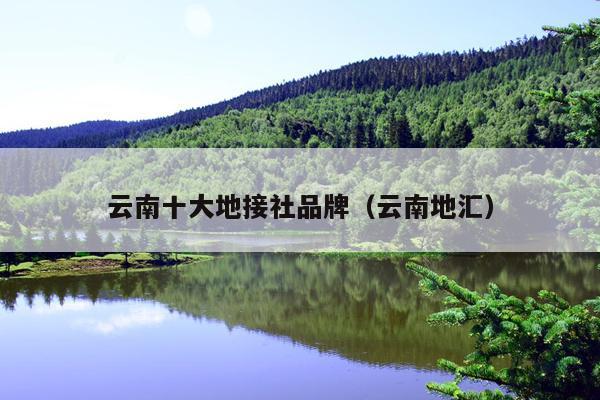 云南十大地接社品牌（云南地汇）