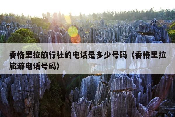 香格里拉旅行社的电话是多少号码（香格里拉旅游电话号码）