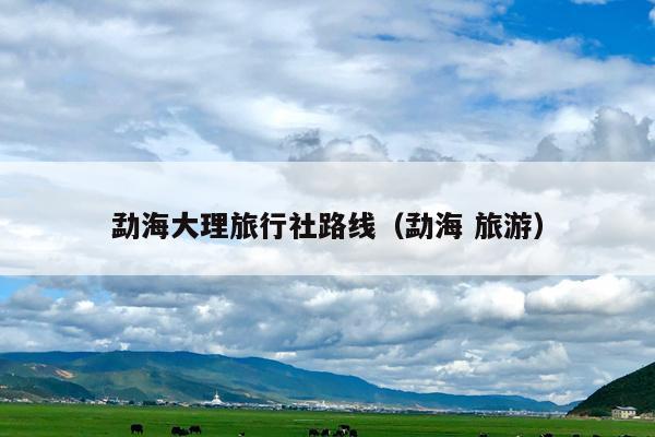 勐海大理旅行社路线（勐海 旅游）