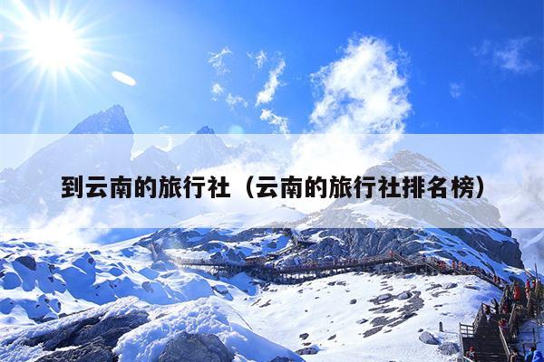 到云南的旅行社（云南的旅行社排名榜）