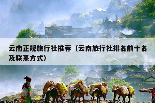 云南正规旅行社推荐（云南旅行社排名前十名及联系方式）