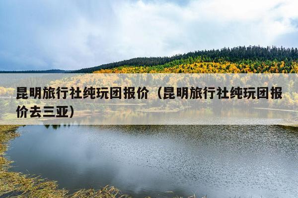昆明旅行社纯玩团报价（昆明旅行社纯玩团报价去三亚）