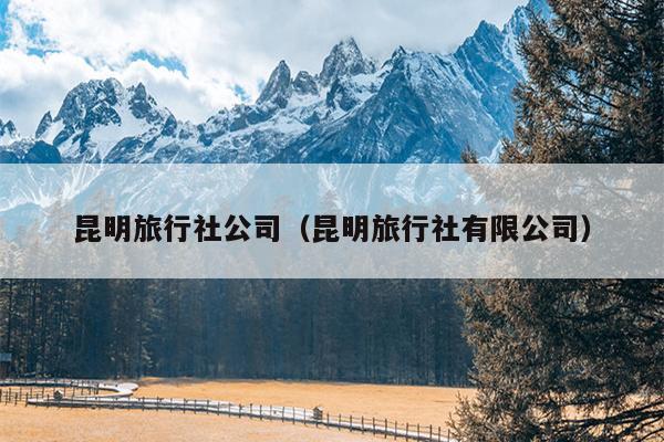 昆明旅行社公司（昆明旅行社有限公司）