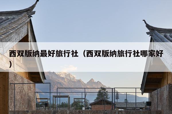 西双版纳最好旅行社（西双版纳旅行社哪家好）