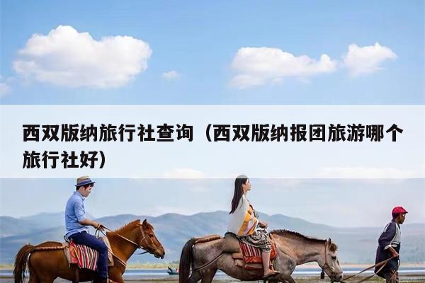 西双版纳旅行社查询（西双版纳报团旅游哪个旅行社好）