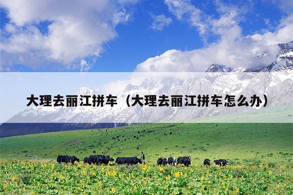大理去丽江拼车（大理去丽江拼车怎么办）