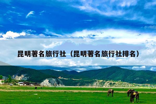 昆明著名旅行社（昆明著名旅行社排名）
