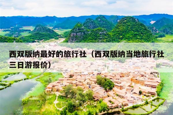 西双版纳最好的旅行社（西双版纳当地旅行社三日游报价）