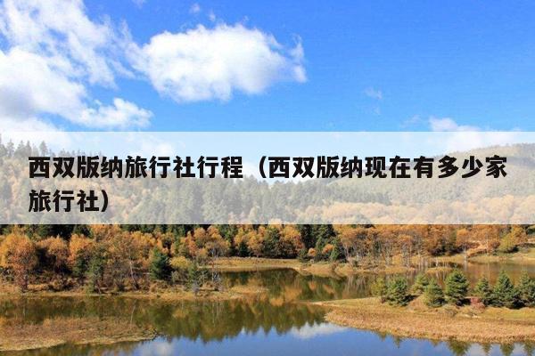 西双版纳旅行社行程（西双版纳现在有多少家旅行社）