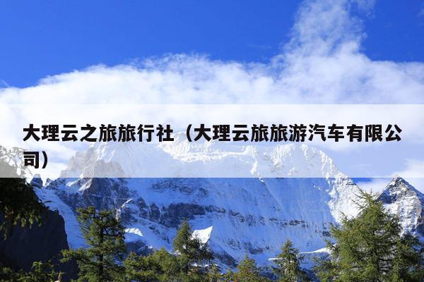 大理云之旅旅行社（大理云旅旅游汽车有限公司）