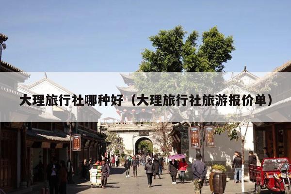 大理旅行社哪种好（大理旅行社旅游报价单）