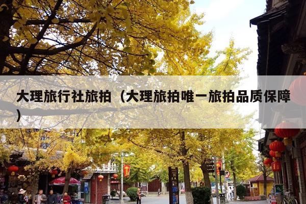 大理旅行社旅拍（大理旅拍唯一旅拍品质保障）
