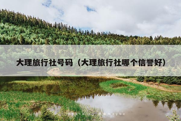 大理旅行社号码（大理旅行社哪个信誉好）