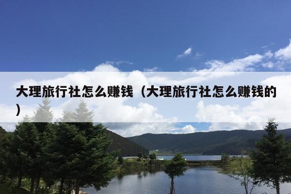 大理旅行社怎么赚钱（大理旅行社怎么赚钱的）