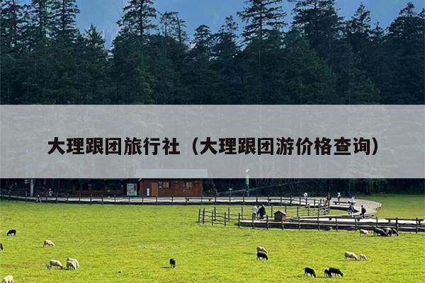 大理跟团旅行社（大理跟团游价格查询）