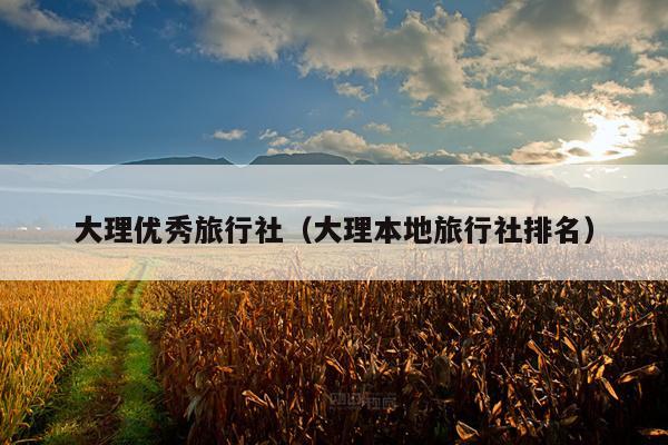 大理优秀旅行社（大理本地旅行社排名）