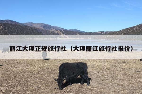 丽江大理正规旅行社（大理丽江旅行社报价）